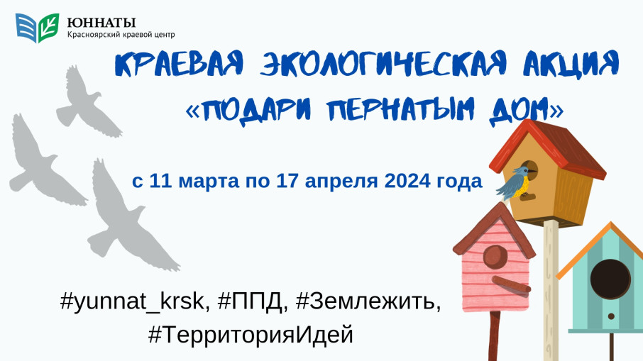 Подари пернатым дом Подари пернатым дом.